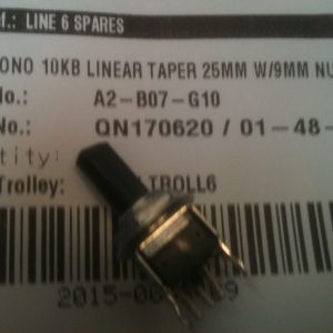Line 6 POT 10KB Linear Mono 25mm W/9mm NU