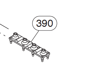 Yamaha ZH216900 ESC RUBBER DASH