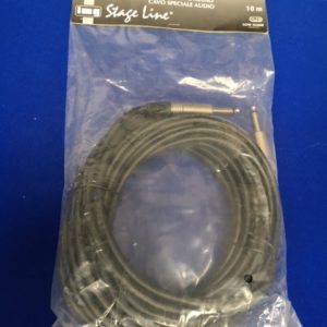 Instrument / Guitar Lead Cable 1/4" 10 metre long - Neutrik Connector MCCN-1000/SW